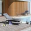 Opalovací lehátko vysoké MIAMI II HAUT BeComfort šedá Dark Grey
