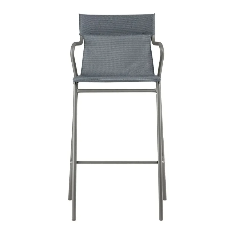 Profi venkovní židle Lafuma HORIZON - Barva potahu: Oranžová TerreCuite T, Potah: BatylineDUO, Barva rámu: Šedá Titan, Typ židle: S područkami, Výška židle: Vysoká