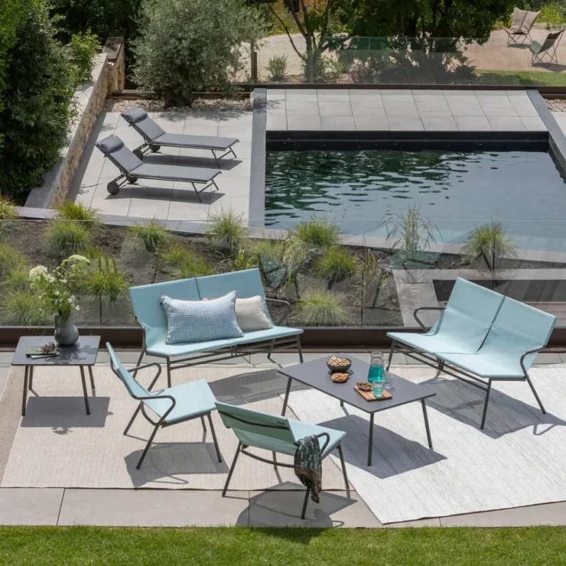 Opalovací lehátko MIAMI II BeComfort šedá Silver