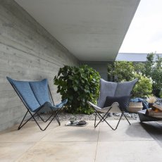 Zvýhodněná sada 2 motýlí POP UP křesla SPHINX Tundra modrá Cobalt