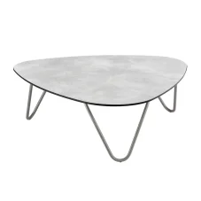 Venkovní nízký stůl COCOON šedá Titan, HPL šedá Ciment