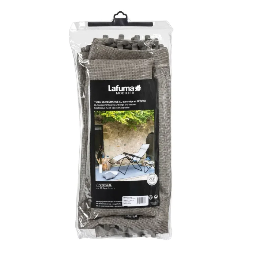 Náhradní potah relaxační křeslo Lafuma RSX/FUTURA XL Batyline®ISO hnědá Terre.
