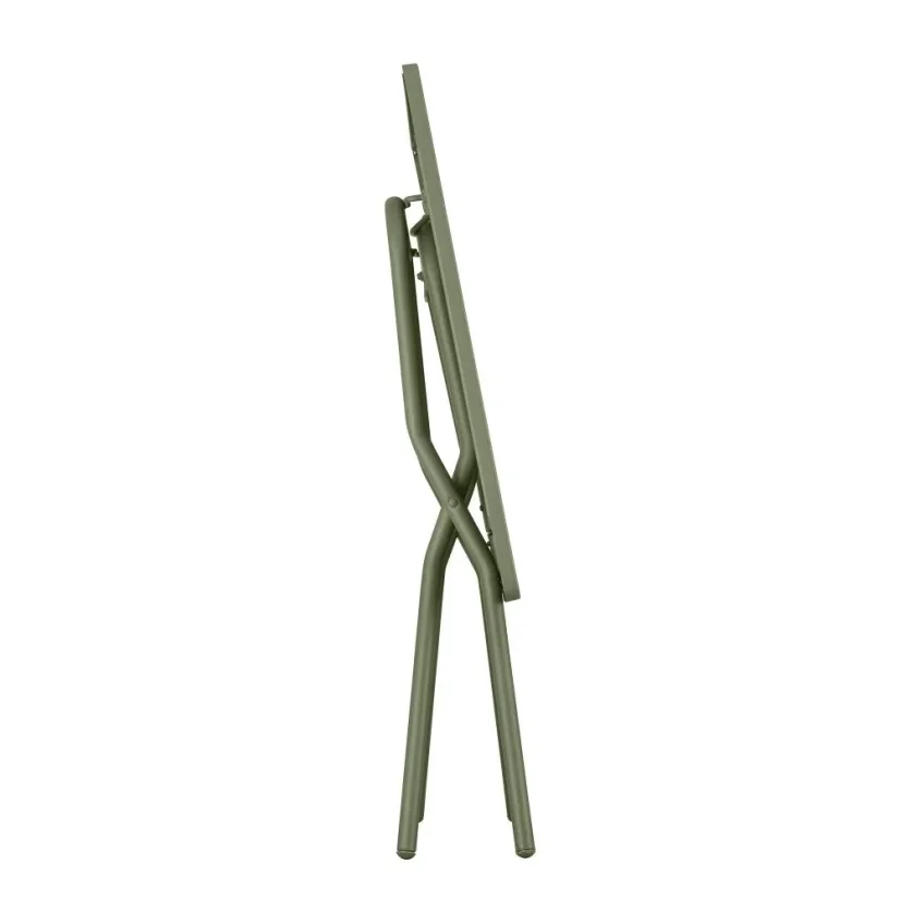Sada BALCONY II – skládací stůl 120×70 cm + 4 ultra kompaktní židle | ColorBlock zelená Moss