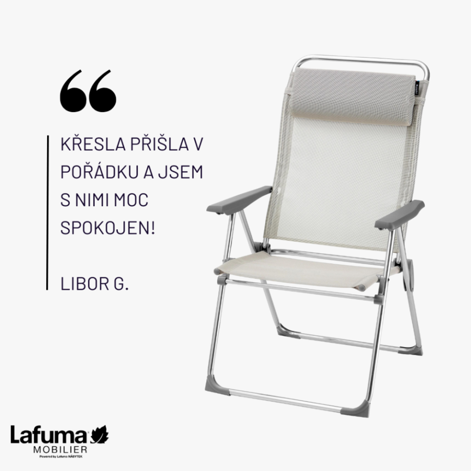 Zákazník potvrzuje, že křesla dorazila v pořádku a je s nimi velmi spokojen.