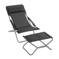 Polohovací lehátko Lafuma TRANSABED BeComfort šedá Dark Grey