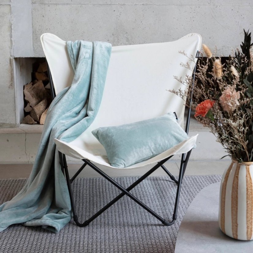 Obdélníkový dekorativní fleecový polštář Lafuma FLOCON zelená Boreale