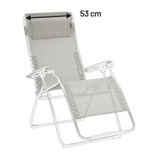 Náhradní potah relaxační křeslo Lafuma RSX/FUTURA XL Batyline®DUO šedá Galet.