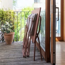 Skládací venkovní stůl Lafuma BALCONY II oranžová Canyon – 120×70 cm