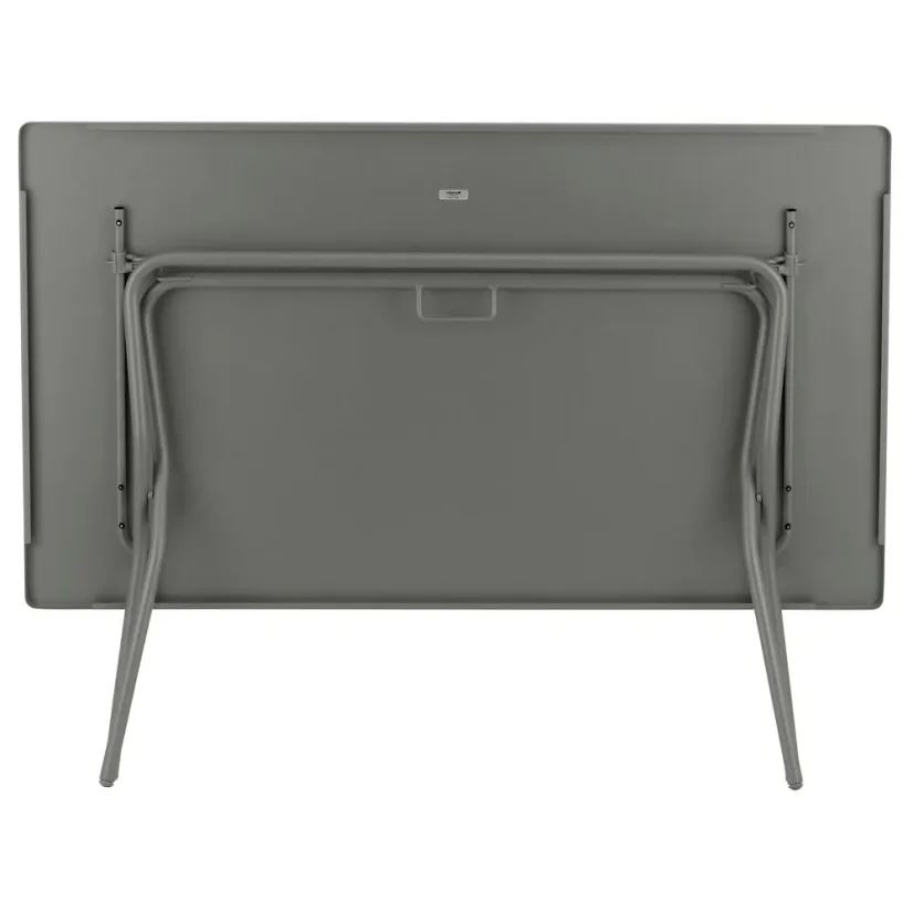Sada BALCONY II – skládací stůl 140×80 cm + 6 ultra kompaktních židlí | ColorBlock šedá Terre