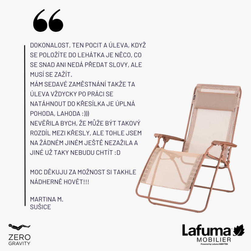 Relaxační křeslo Lafuma R Clip béžová Seigle II