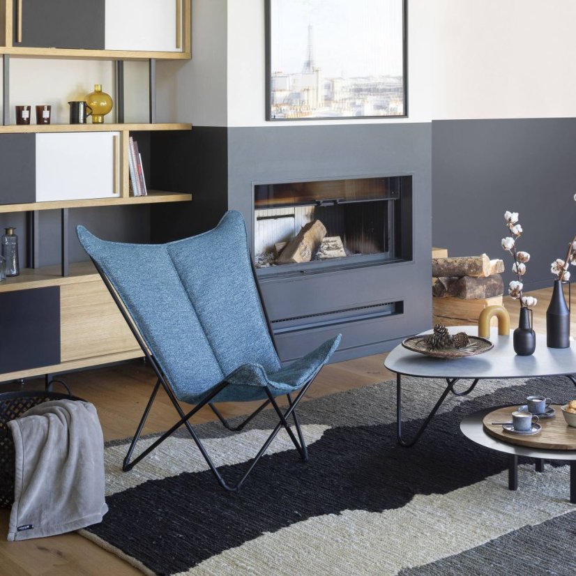 Zvýhodněná sada 2 motýlí POP UP křesla SPHINX Tundra modrá Cobalt