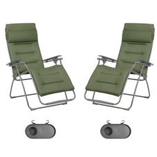 Zľavnená sada pre páry: 2x FUTURA BeComfort vel. štandard zelená Olive + 2× držia nápojov ZADARMO