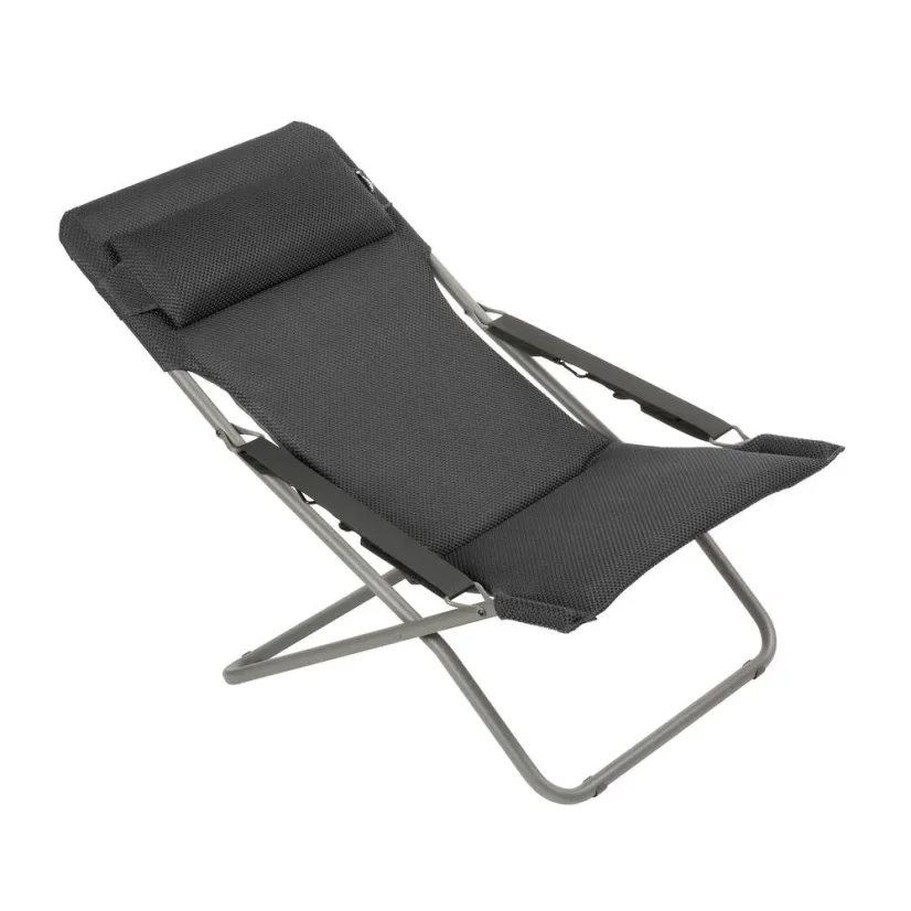 Polohovací lehátko Lafuma TRANSABED BeComfort šedá Dark Grey