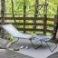 Polstrované skládací lehátko SIESTA L LightComfort šedá Ombre