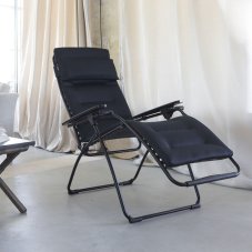 Relaxační křeslo Lafuma FUTURA AirComfort černá Acier v interiéru, domácí relaxace.