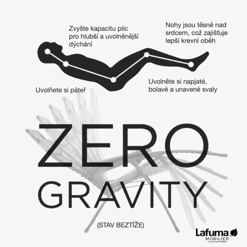 Relaxační křeslo Lafuma FUTURA XL BeComfort zelená Olive – ZERO GRAVITY, nosnost 150 kg