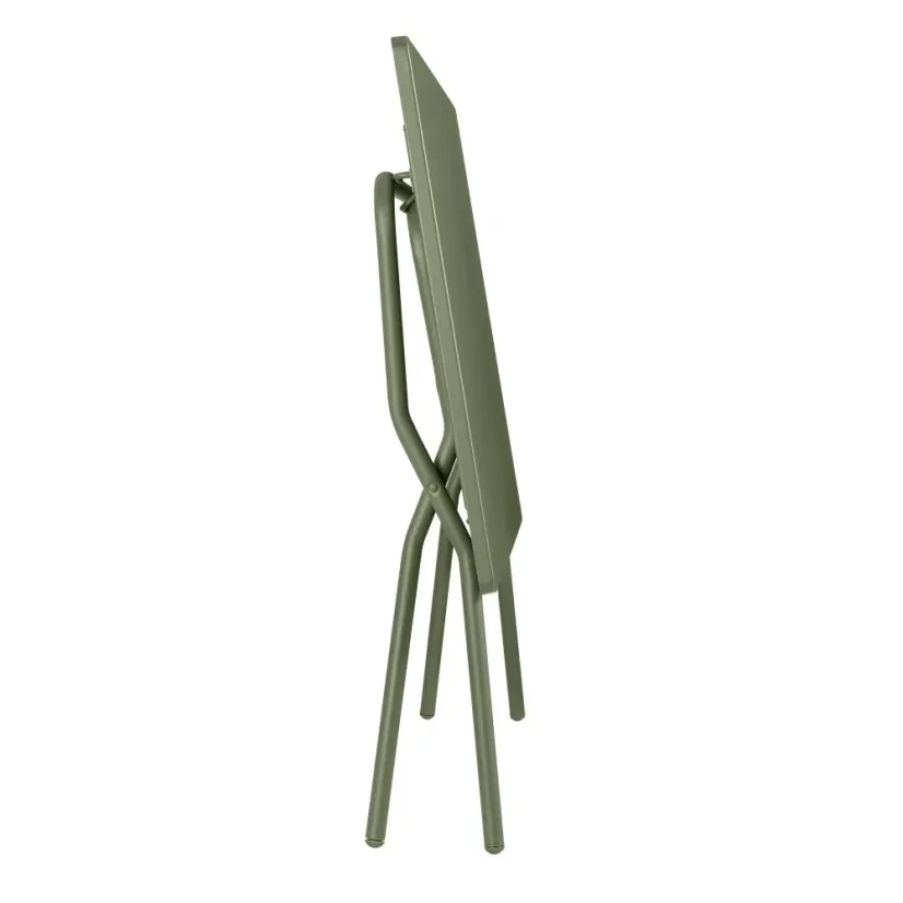 Sada BALCONY II – skládací stůl 120×70 cm + 4 ultra kompaktní židle | ColorBlock zelená Moss