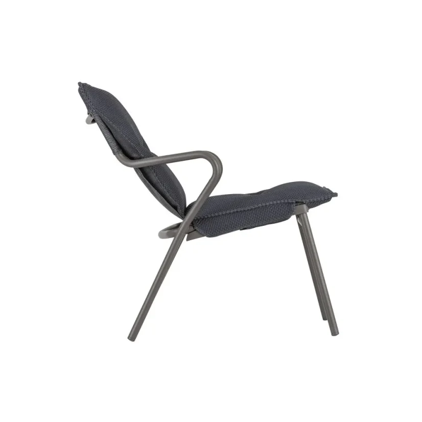 Nízké lounge křeslo VENCE BeComfort šedá Dark Grey