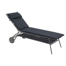 Opalovací lehátko vysoké MIAMI II HAUT BeComfort šedá Dark Grey.