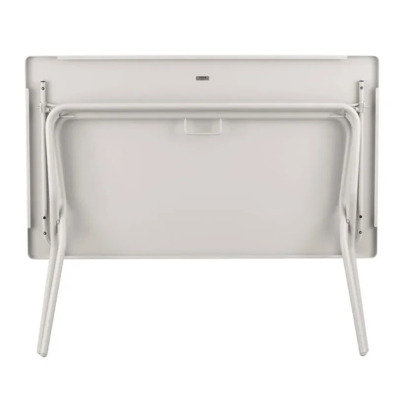Sada BALCONY II – skládací stůl 120×70 cm + 4 ultra kompaktní židle | ColorBlock béžová Seigle