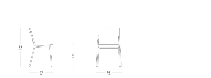 Profi venkovní židle Lafuma HORIZON - Barva potahu: Šedá Storm T, Potah: BatylineDUO, Barva rámu: Šedá Titan, Typ židle: S područkami, Výška židle: Vysoká
