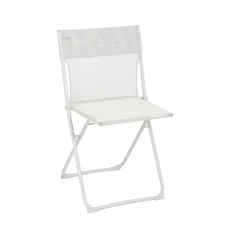 Sada BALCONY II – skládací stůl 120×70 cm + 4 ultra kompaktní židle | ColorBlock béžová Seigle