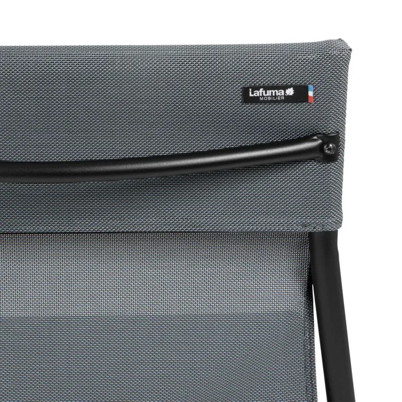 Profi sada venkovní stůl a 2 židle bez područek HORIZON - šedá Titan, deska HPL šedá Mineral, BatylineDUO