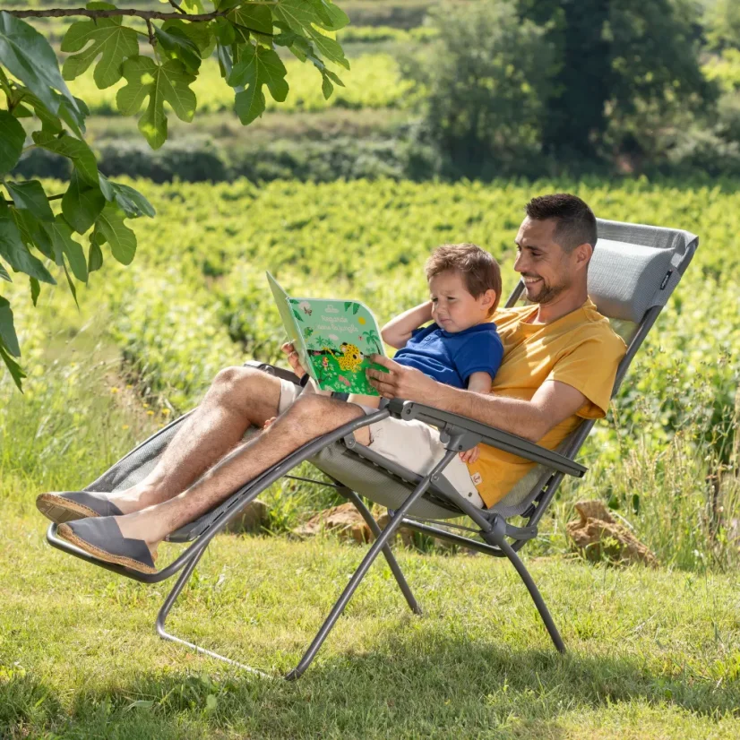 Relaxační křeslo Lafuma R Clip Colorblock hnědá Terre