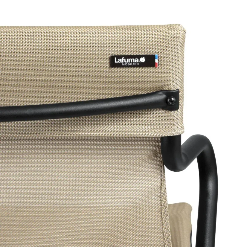 Profi venkovní střední židle s područkami HORIZON 2 ks šedý rám BatylineDUO hnědá Noisette