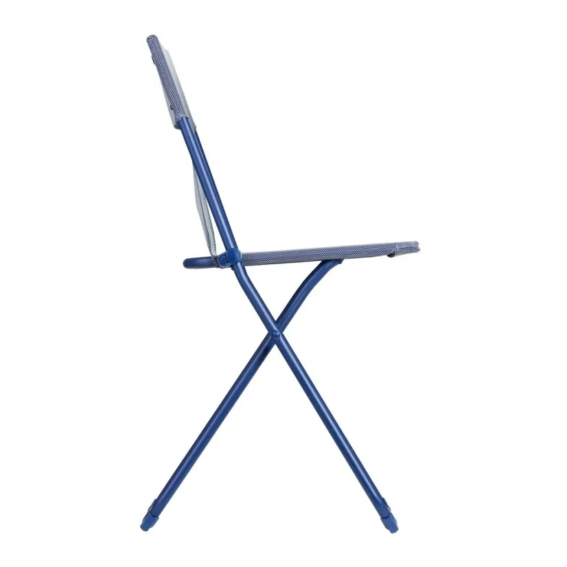 Sada BALCONY II – skládací stůl 64×70 cm + 2 ultra kompaktní židle | ColorBlock modrá Indigo