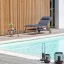 Opalovací lehátko vysoké MIAMI II HAUT BeComfort šedá Dark Grey