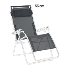 Náhradní potah relaxační křeslo Lafuma RSX/FUTURA XL Batyline®DUO šedá Obsidian.
