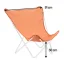 Náhradní potah designové motýlí skládací křeslo Lafuma POP UP XL oranžová Abricot. Náhradní potah designové motýlí skládací křeslo Lafuma POP UP XL oranžová Abricot.