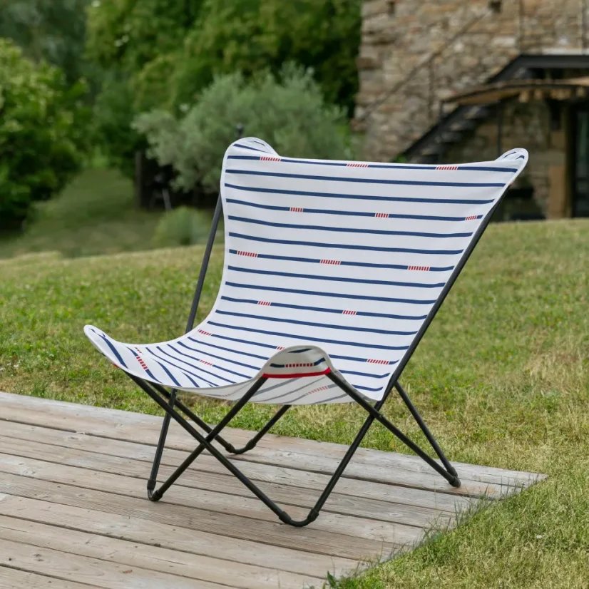 Motýlie kreslo Lafuma Mobilier POP UP XL Airlon biela Marin