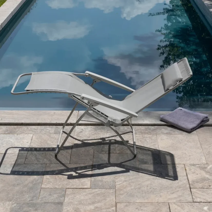 Relaxační křeslo Lafuma R Clip ColorBlock béžová Seigle