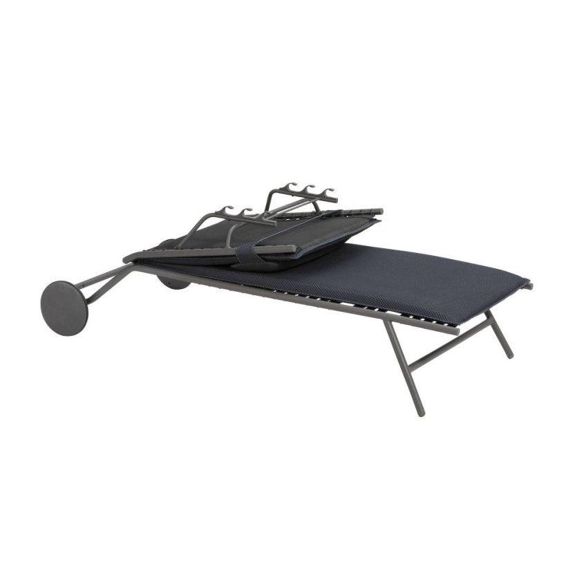 Opalovací lehátko Lafuma MIAMI II BeComfort šedá Dark Grey