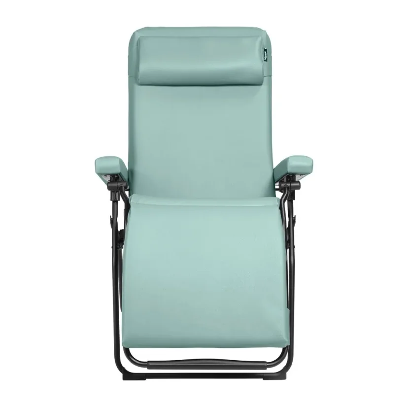 Lafuma OXYGÈNE zelené relaxačné kreslo Eucalyptus – pohľad spredu.