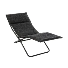 Skládací lehátko BAYANNE chaise lounge Tundra černá Ebene