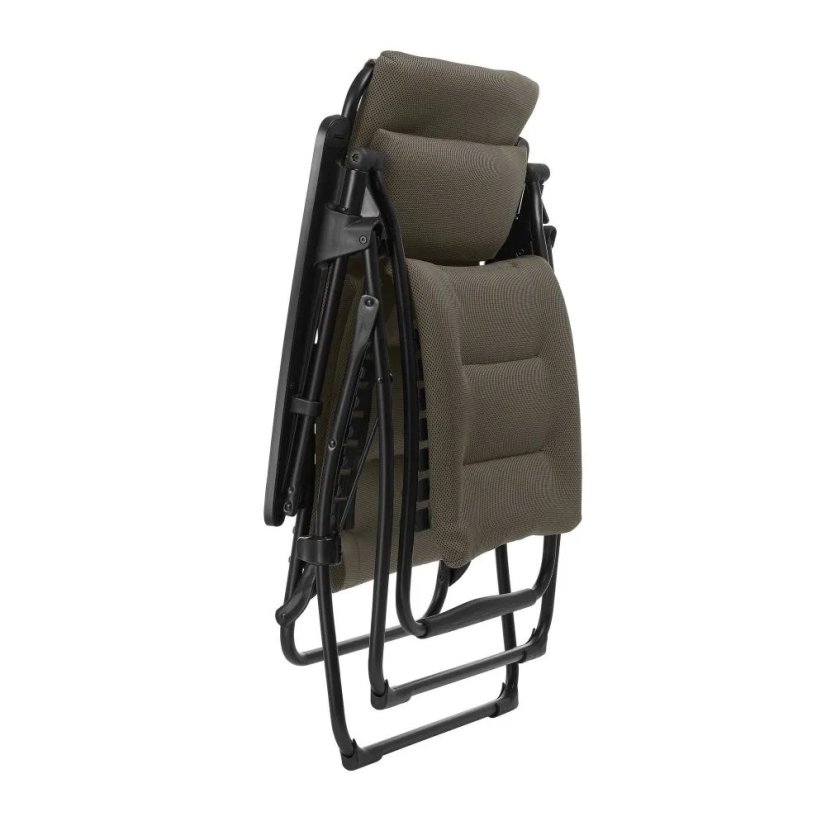 Složené relaxační křeslo Lafuma FUTURA AirComfort hnědá Taupe pro snadné uložení