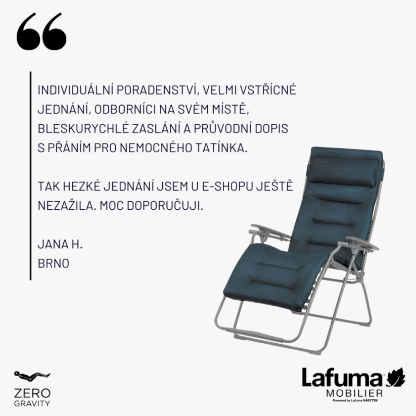 Relaxační křeslo Lafuma FUTURA BeComfort Blue Encre