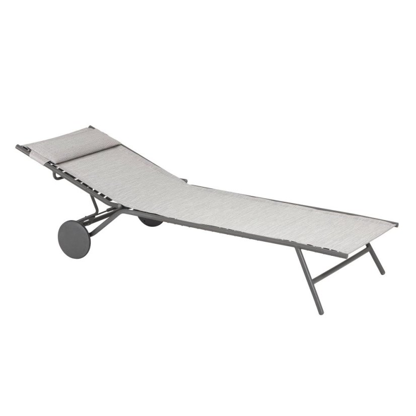 Opalovací lehátko Lafuma MIAMI II BatylineDUO šedá Galet