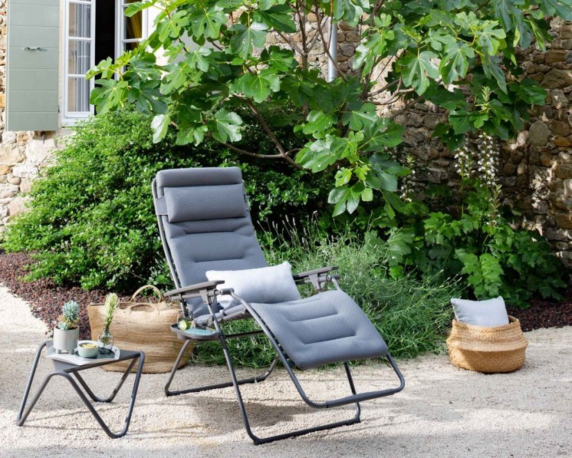 Relaxační křeslo ZERO GRAVITY Lafuma FUTURA XL BeComfort šedá Silver