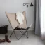 Motýlí křeslo POP UP XL BeComfort hnědá Moka