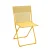 Skládací balkonová židle Lafuma BALCONY II žlutá Miel – sada 2 ks