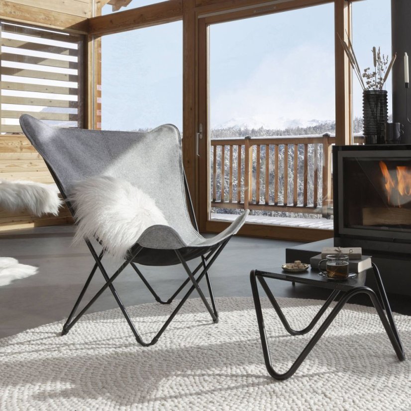 Motýlí křeslo POP UP Lafuma SPHINX Soft šedá Plum