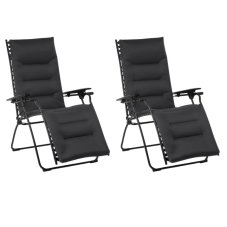 Sada 2 Relaxační křeslo EVOLUTION AirComfort černá Acier