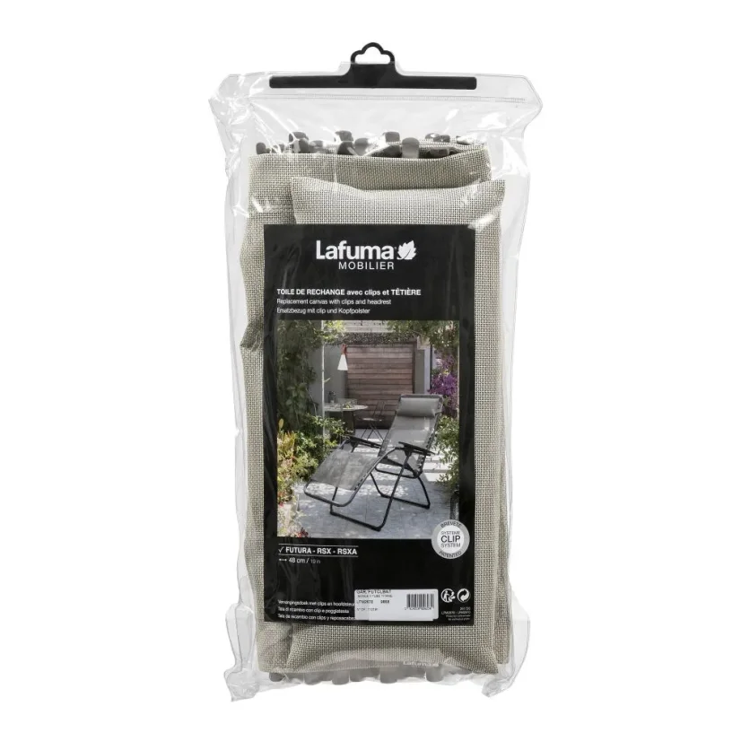 Náhradní potah relaxační křeslo Lafuma RSXA/FUTURA Batyline®ISO béžová Seigle II.