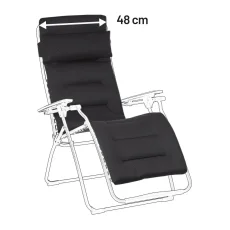 Náhradní potah relaxační křeslo Lafuma RSX(A)/FUTURA AirComfort černá Acier.