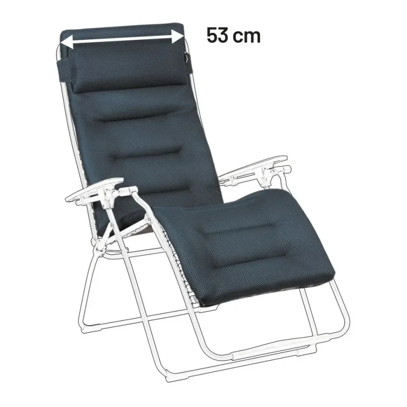 Náhradní potah relaxační křeslo Lafuma RSX/FUTURA XL BeComfort® modrá Bleu Encre.