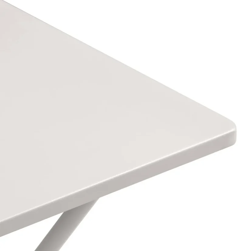Sada BALCONY II – skládací stůl 64×70 cm + 2 ultra kompaktní židle | ColorBlock béžová Seigle